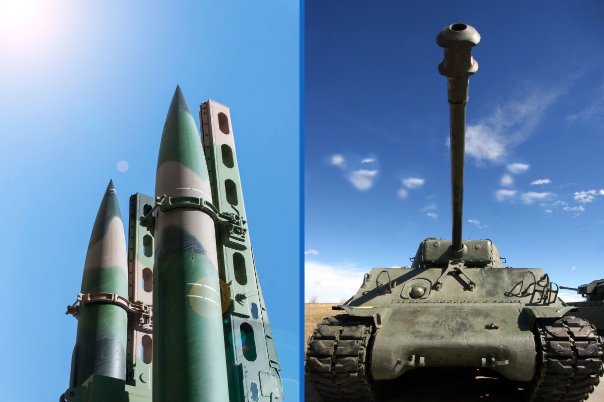 differences between artillery and missile